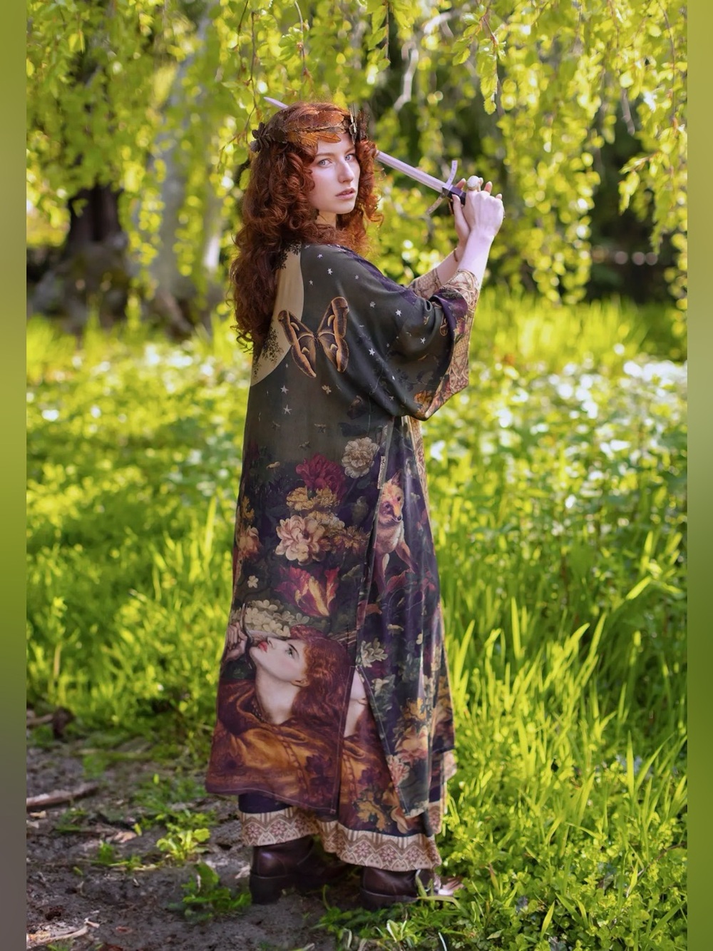Market of Stars Messenger Opera Duster Joan of Arc NWT Gothic Boho - Picture 9 of 14